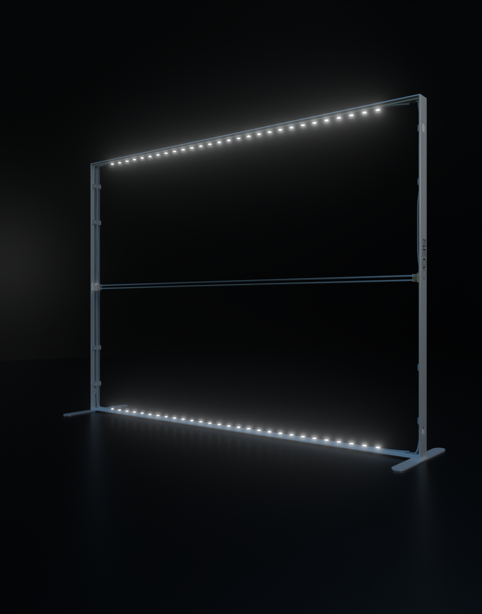 SEGO Backlit Lightbox - 9.8ft W x 7.4ft H | Large Custom Display