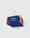 Sky Tube Cubic Hanging Banner - Backdropsource