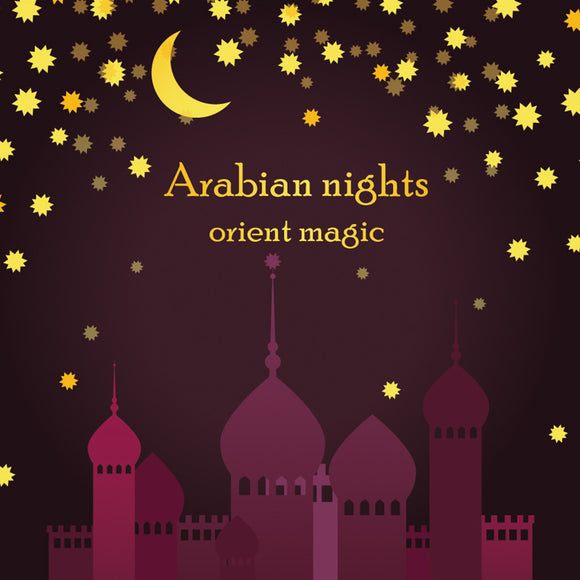 Invitation Template for Arabian Night Party Background - Backdropsource