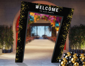 Stand Out Instantly with a 3D Slanted Arch Display Wall 🌟