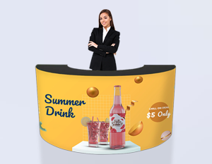 📣 Make a Statement with a 7ft Wide Event Reception Counter – Backdropsource