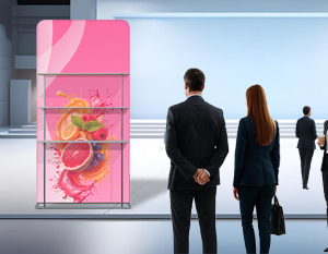 Compact Display Stand with Added Storage