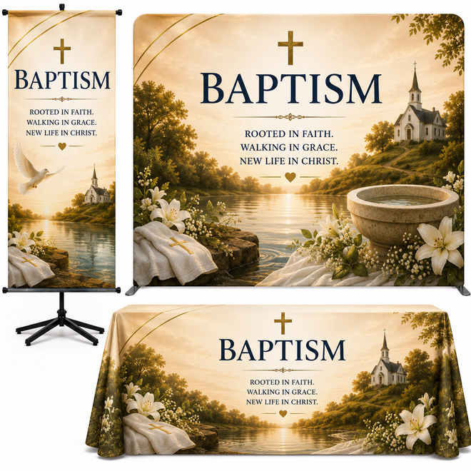 Church Baptism Banners