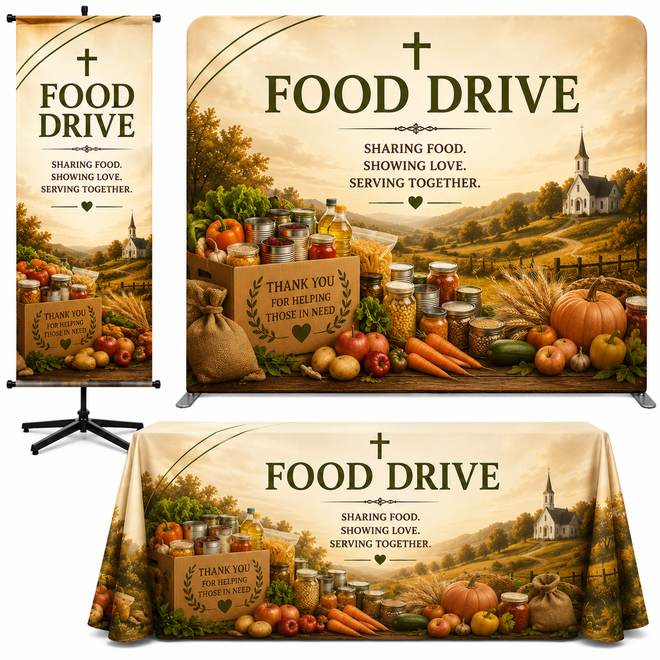 Church Food Drive Banners