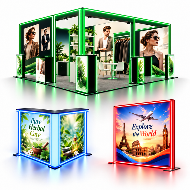 RGB LED Light Boxes & Displays
