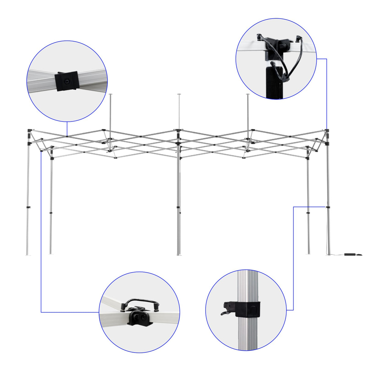 10x20 Lighted Canopy Tent