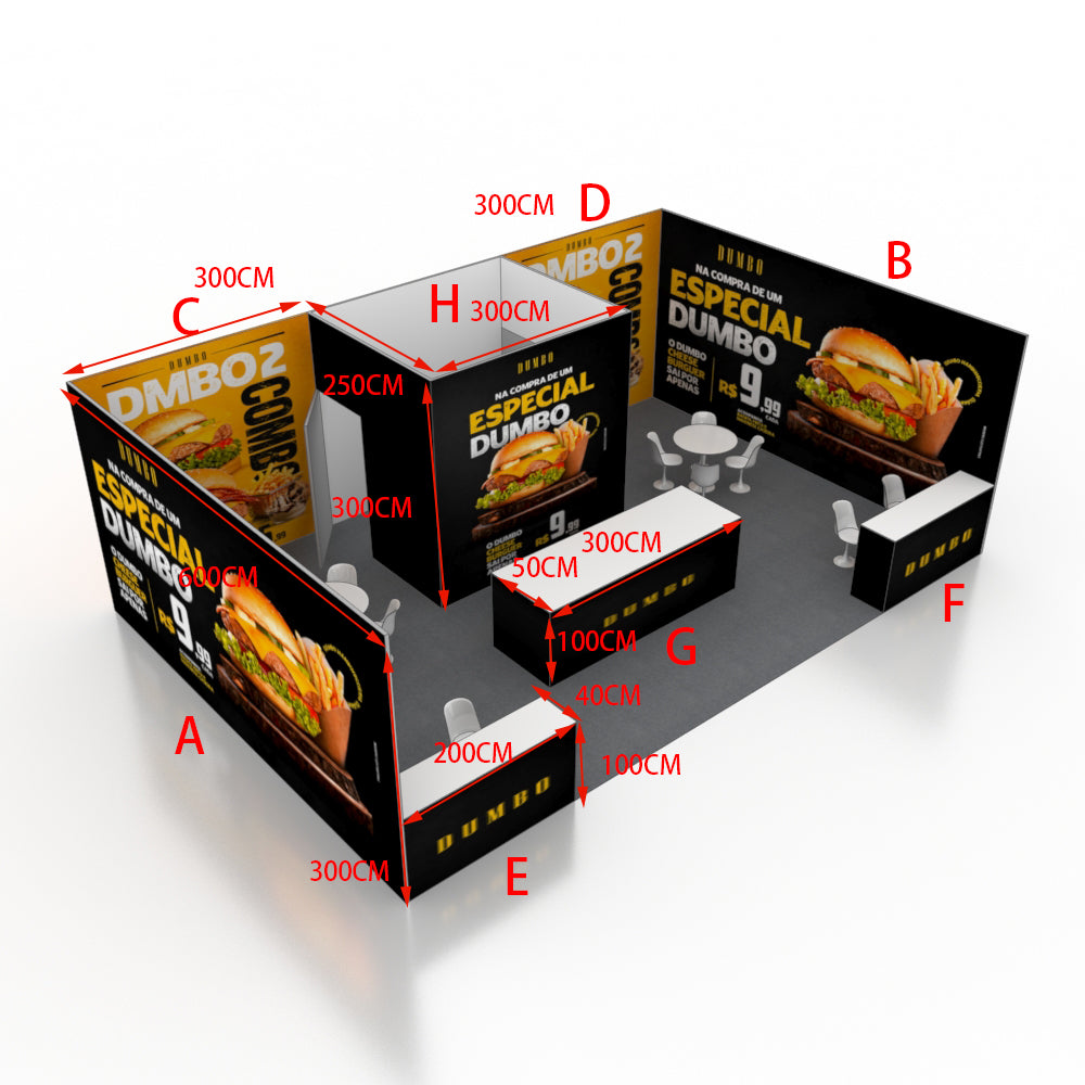 Modular Booth Kits 30ft x 20ft - Model 6