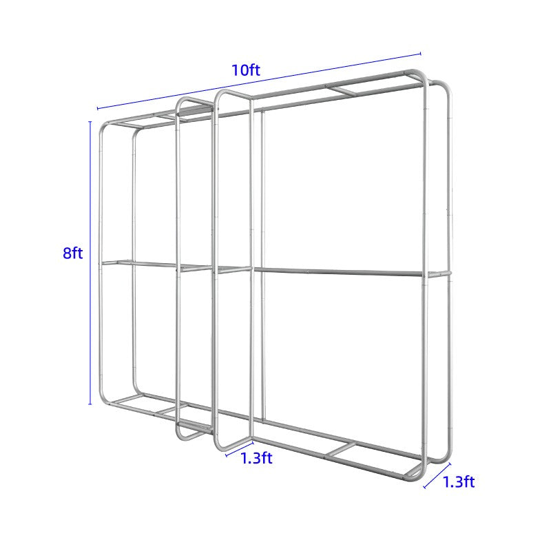 Modular 3D T-Shaped Fabric Display Wall