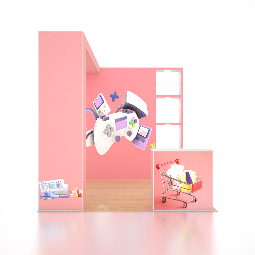 SEG Pro Popup Booth – Model 1 (10ft x 10ft)