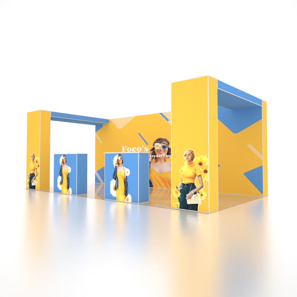 SEG Pro Popup Booth – Model 5 (20ft x 10ft)