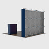 10ft x 10ft Straight Popup Exhibit Pro 3-in-1 Display Kit with Illume Lights