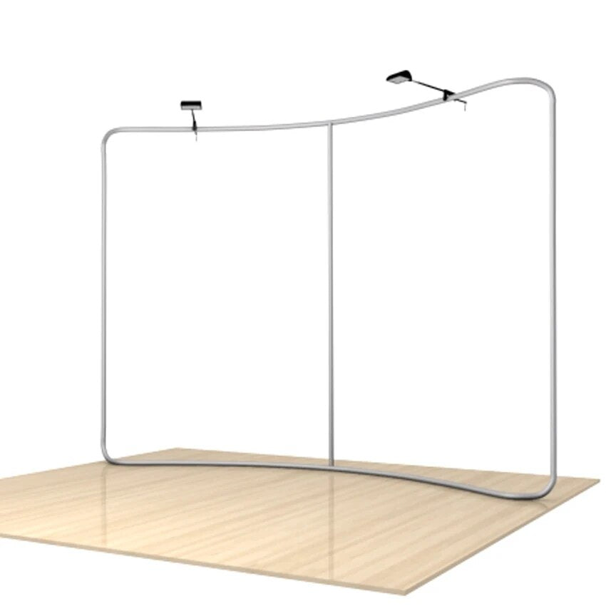 Curved Backwall Kit with LED Spot Light - Backdropsource