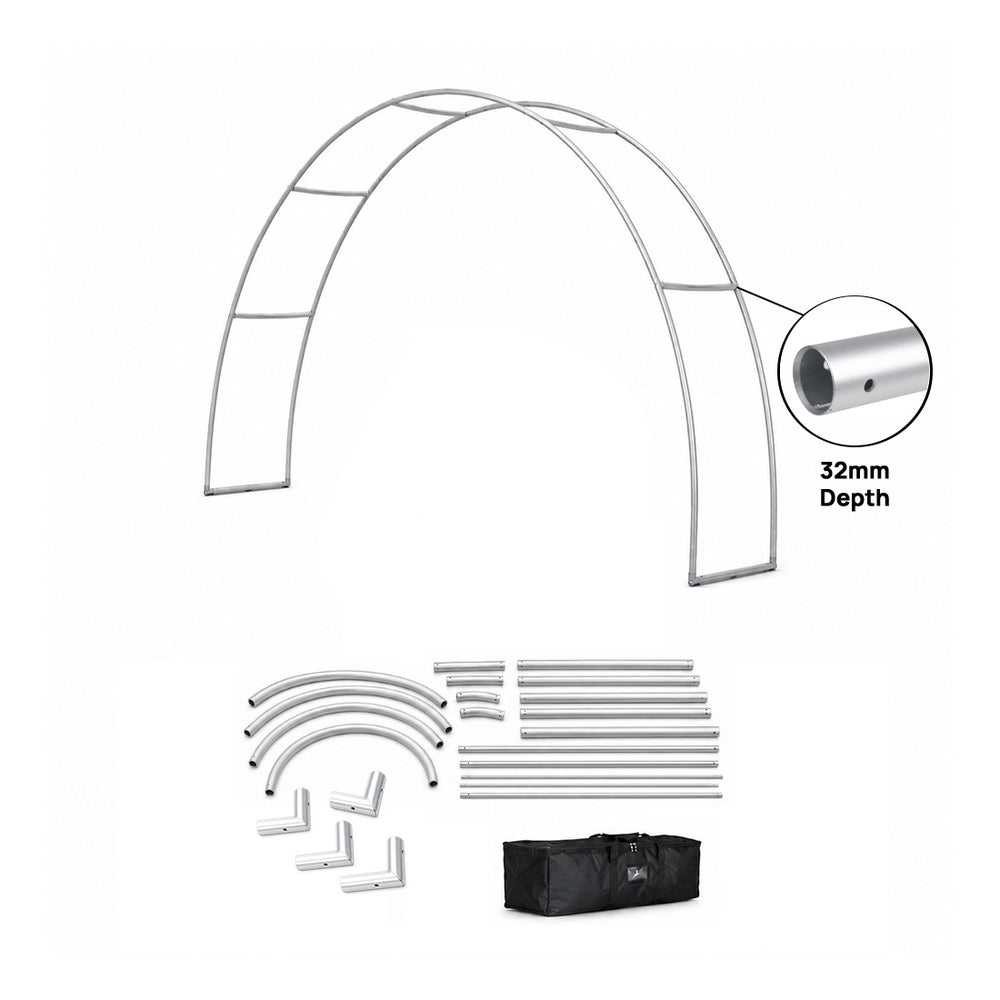 10ft C-Shaped Fabric Arch Display