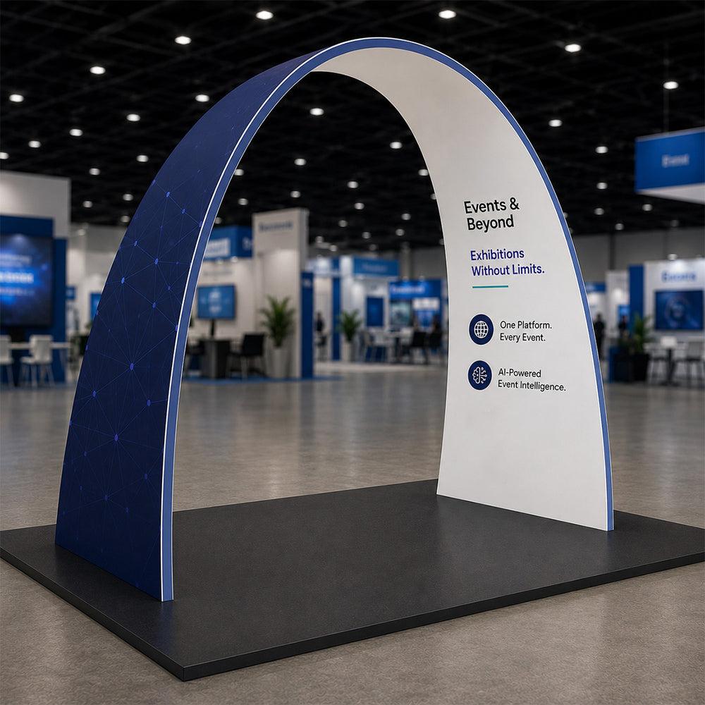 10ft C-Shaped Fabric Arch Display