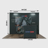 10ft x 10ft Curved Popup Exhibit Pro 3-in-1 Display Kit with Illume Lights