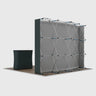 10ft x 10ft Curved Popup Exhibit Pro 3-in-1 Display Kit with Illume Lights
