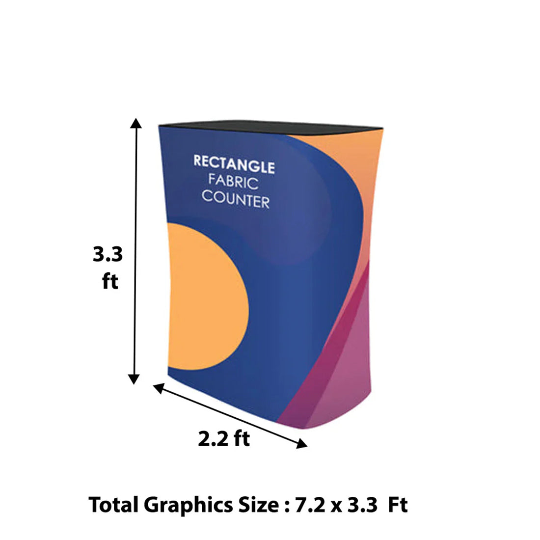 10ft x 10ft Curved Popup Exhibit Pro 3-in-1 Display Kit with Illume Lights