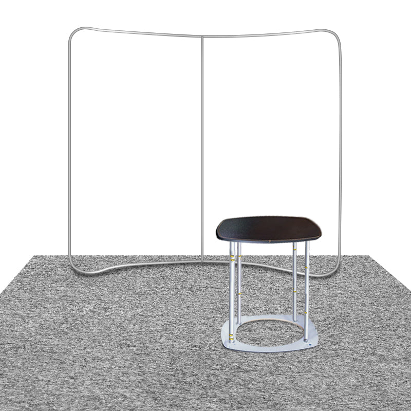 10ft x 10ft Curved Exhibit Pro 3-in-1 Display Kit with Illume Lights - Backdropsource