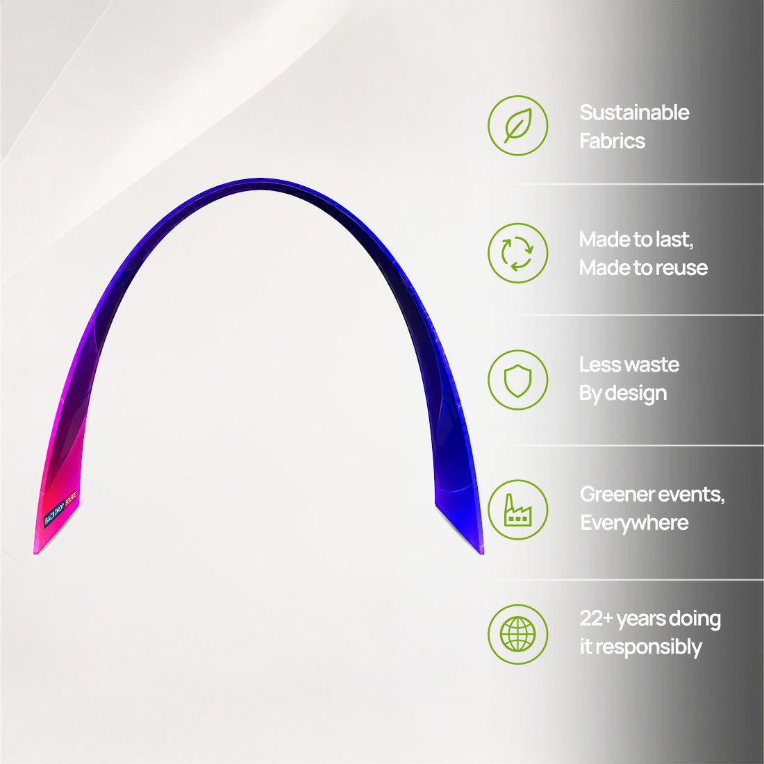 10ft C-Shaped Fabric Arch Display