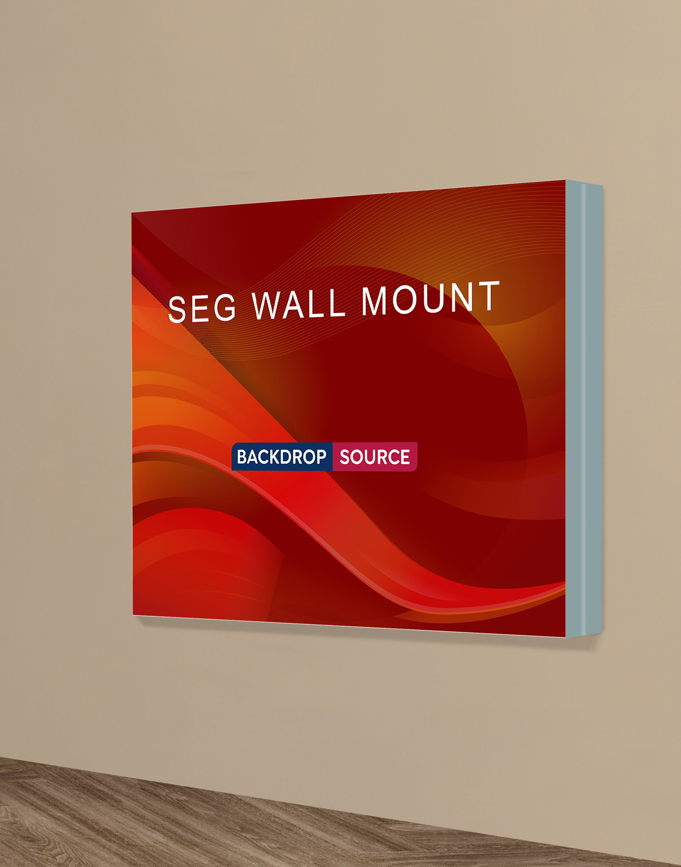 Wall-Mounted SEG Fabric display - 4.7" Depth