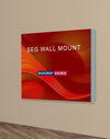 Wall-Mounted SEG Fabric display - 3.15" Depth