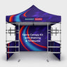10ft x 10ft Fabric Canopy Kit with Shelving & TV Mounts
