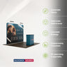 10ft x 10ft Straight Exhibit Pro 3-in-1 Display Kit with Illume Lights