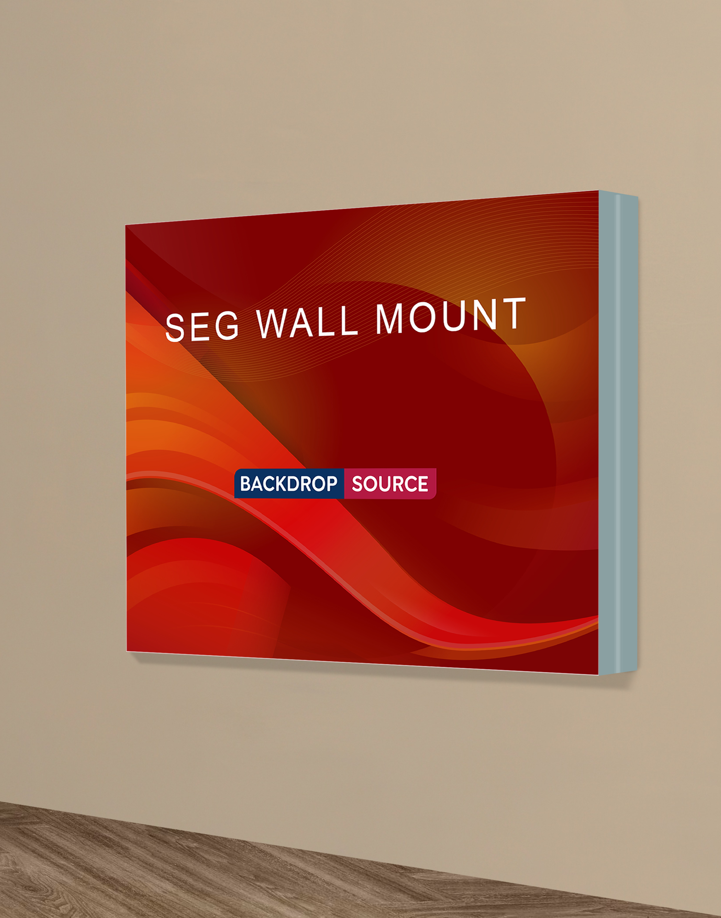 Wall-Mounted SEG Fabric display - 4.7" Depth