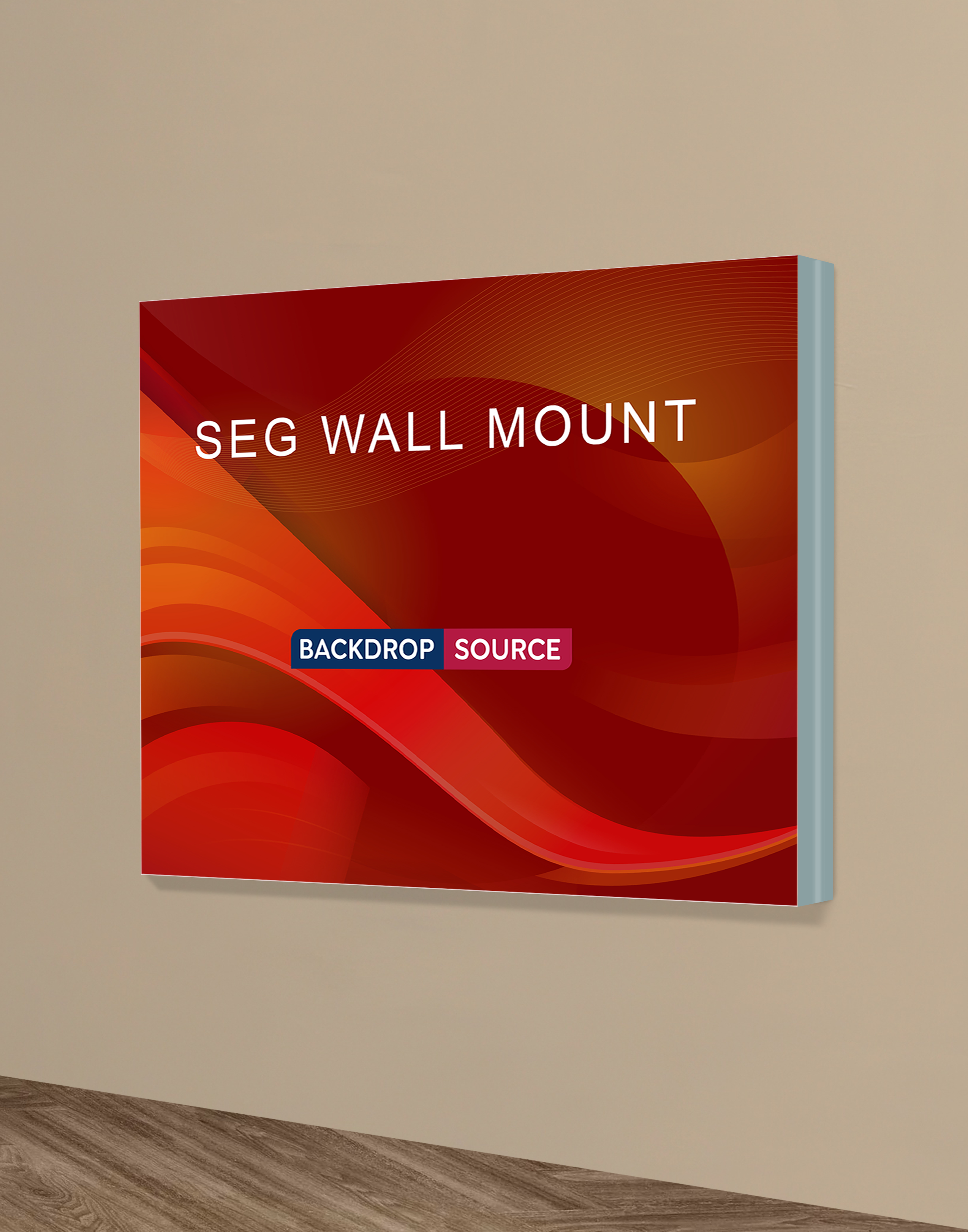 Wall-Mounted SEG Fabric display - 2.4" Depth