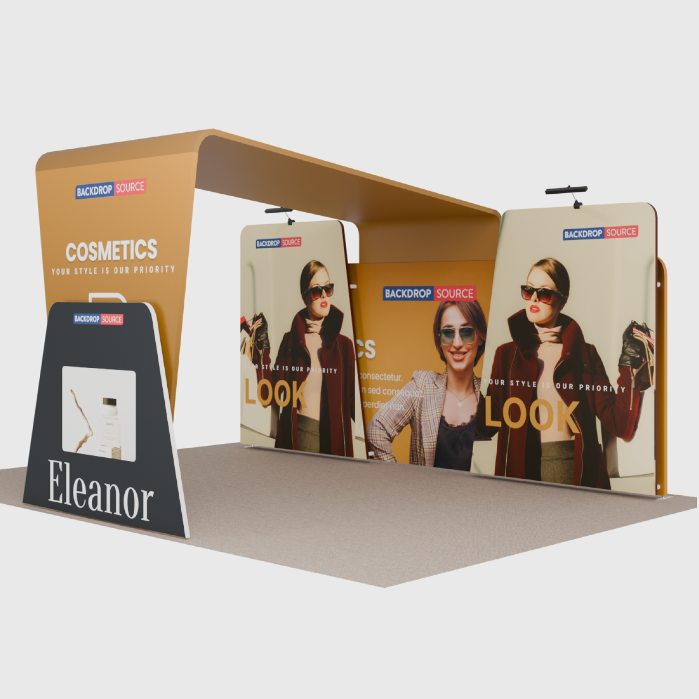 Portable Exhibit Display 20ft x 10ft - Model 14