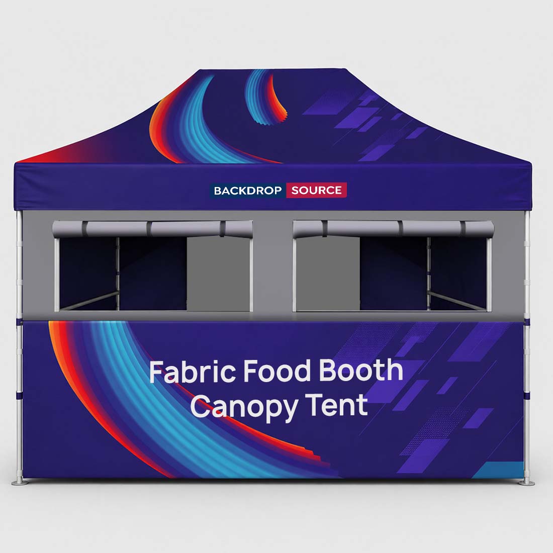 15ft x 10ft Fabric Food Booth Canopy Tent