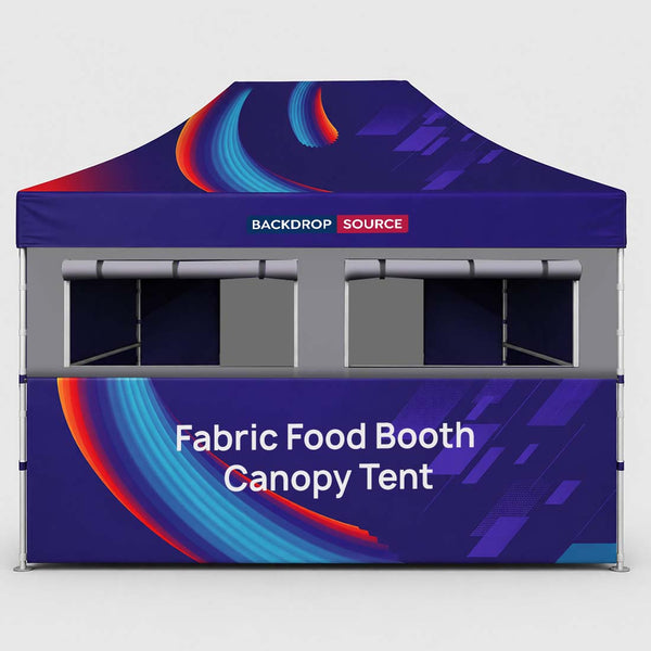 15ft x 10ft Fabric Food Booth Canopy Tent
