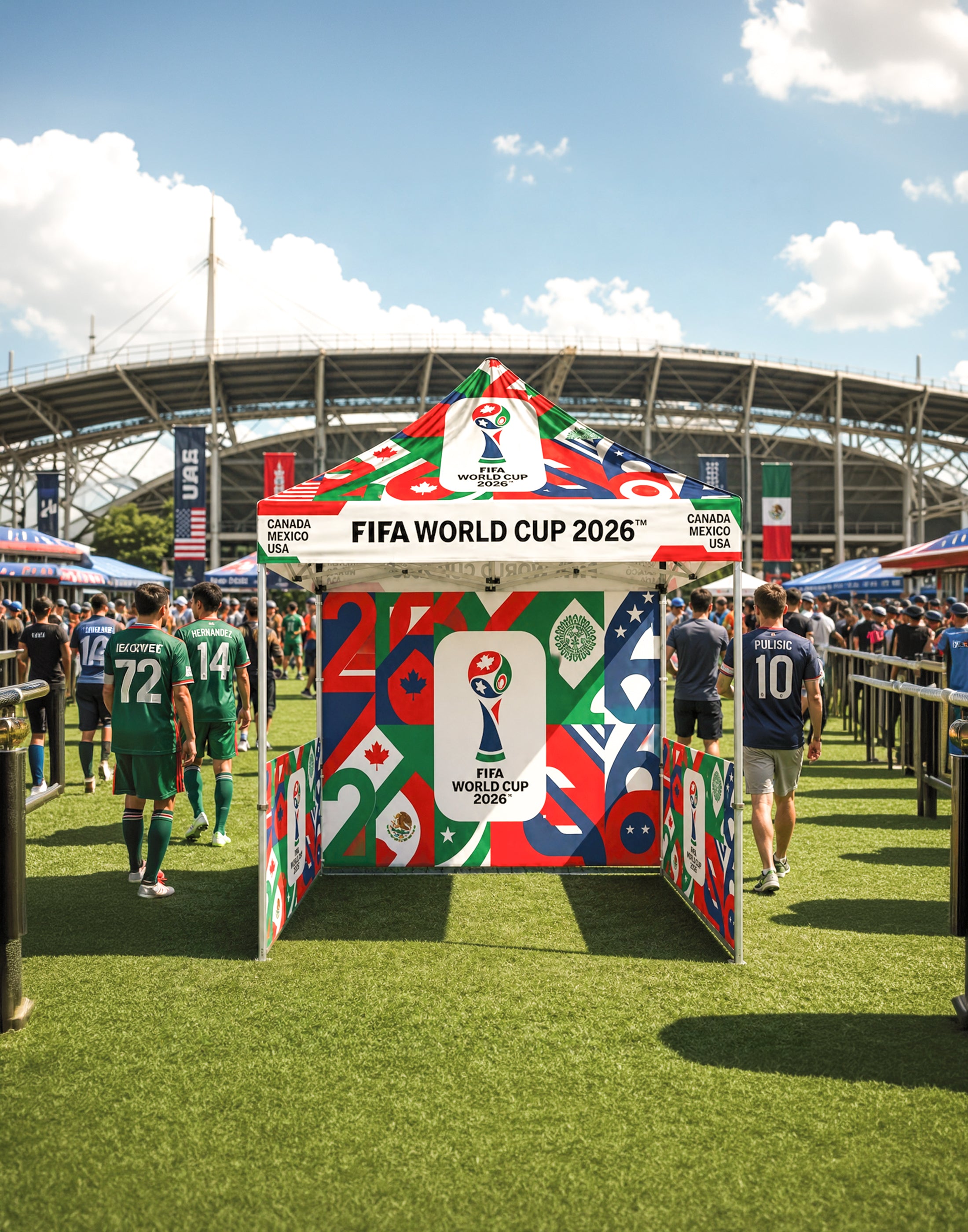 FIFA 2026 Heavy Duty Custom Canopy Tent (10ft x 10ft)