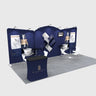 20x10 Round Top with Inclined Straight Exhibition Kit