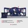 20x10 Round Top with Inclined Straight Exhibition Kit