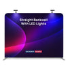 Premium Straight Fabric Wall with LED Spotlights