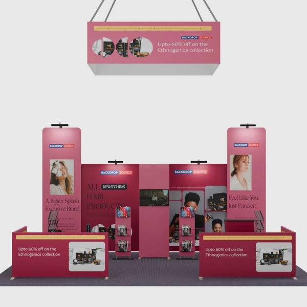 Kits de stand modulares de 20 pies x 20 pies - Modelo 07