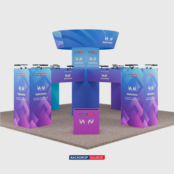 Kits de stand modulares de 20 pies x 20 pies - Modelo 05