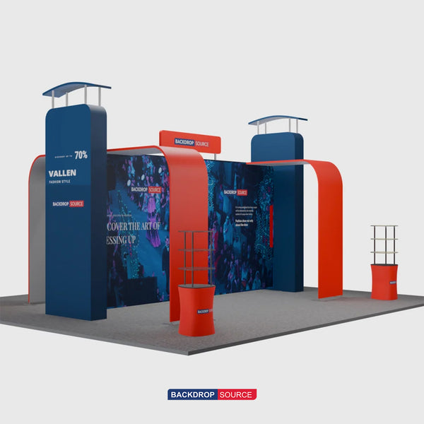 Kits de stand modulares de 20 pies x 20 pies - Modelo 04