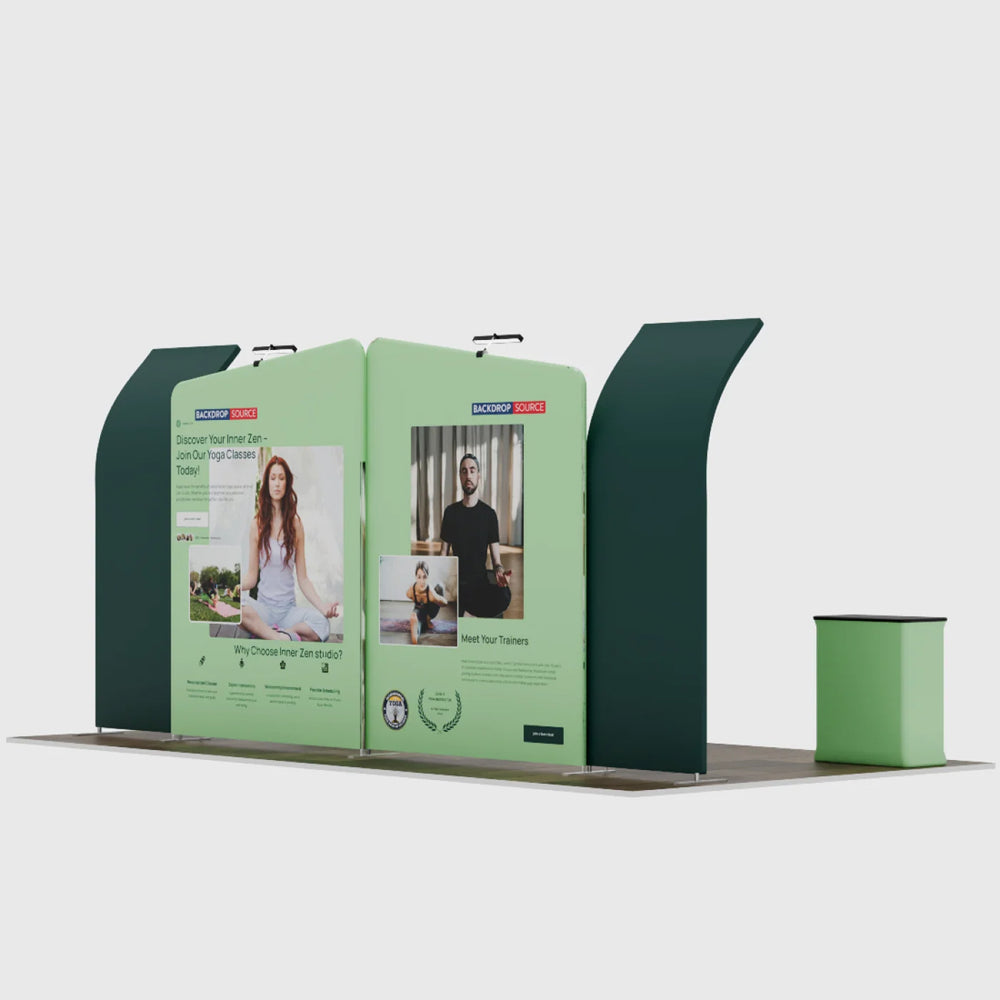 Portable Exhibit Display 20ft x 10ft - Model 3