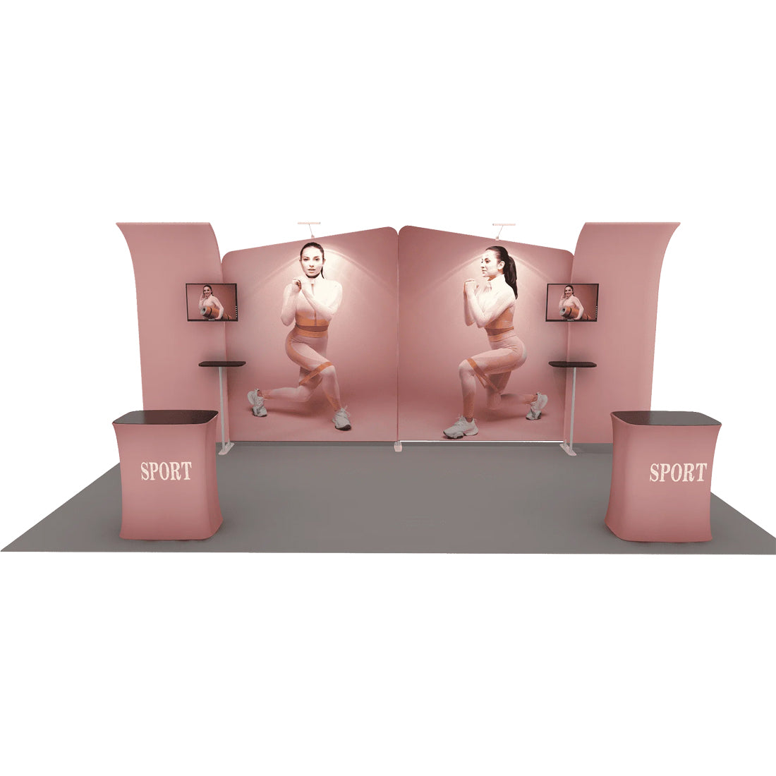 Portable Exhibit Display 20ft x 10ft - Model 3