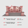 Portable Exhibit Display 20ft x 10ft - Model 3