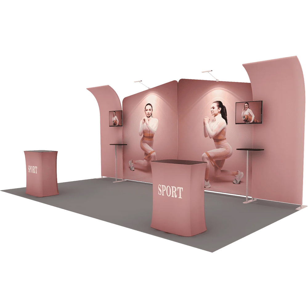 Portable Exhibit Display 20ft x 10ft - Model 3