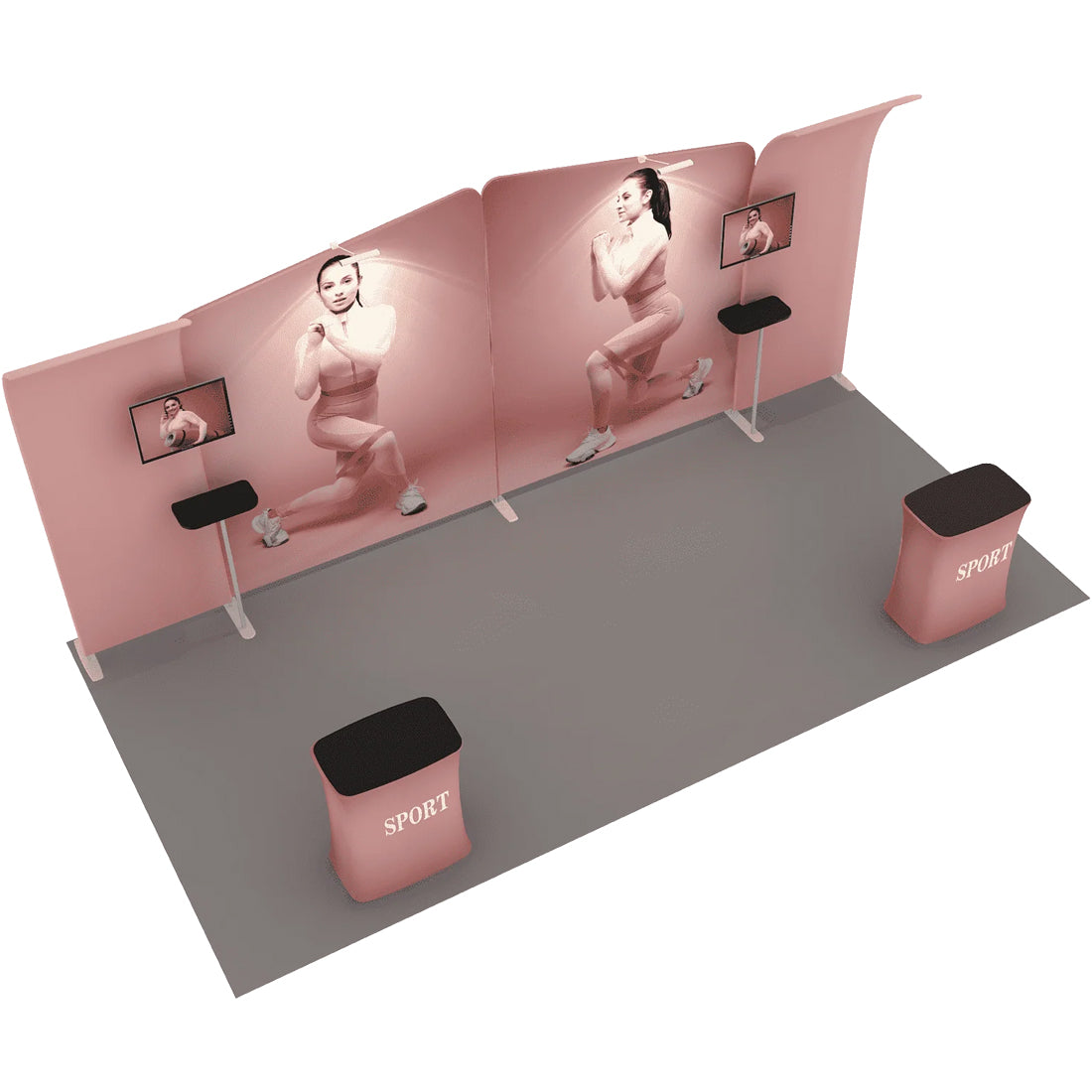 Portable Exhibit Display 20ft x 10ft - Model 3