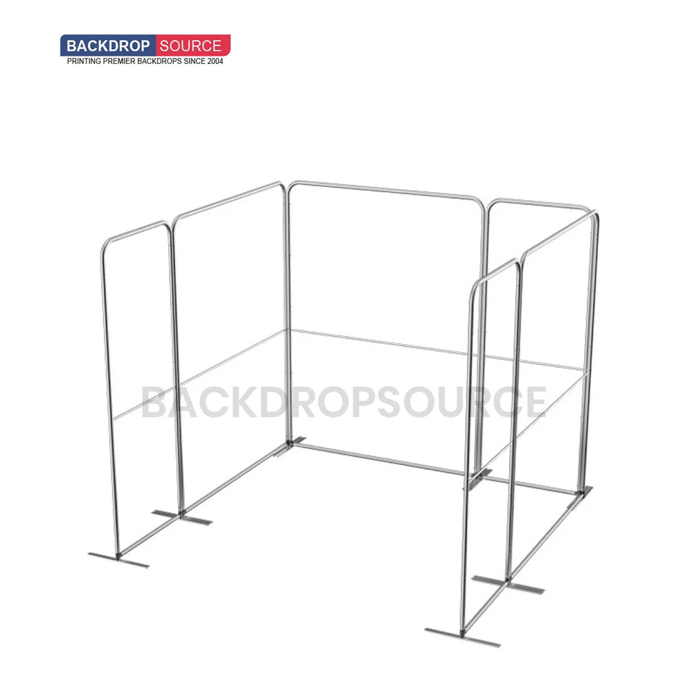 Stand de exhibición de tela magnética - Modelo 2 (10 x 10 pies)
