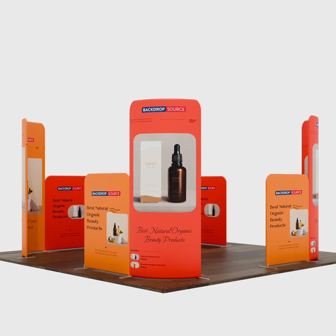 Magnetic Fabric Booth Display - Model 5 (10 x 10ft)