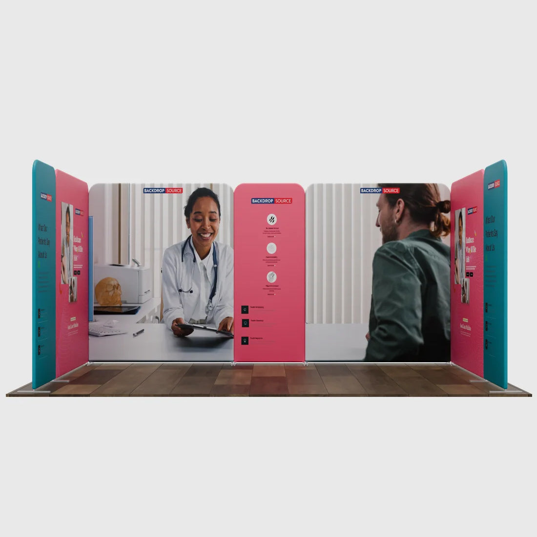 Magnetic Fabric Booth Display - Model 1 (16.4 x 10ft)