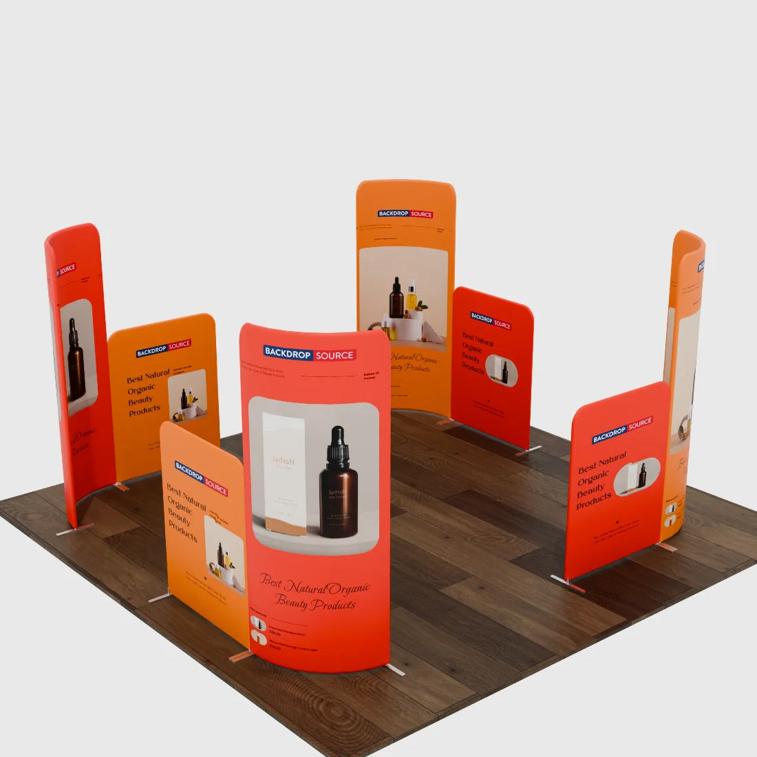 Magnetic Fabric Booth Display - Model 5 (10 x 10ft)