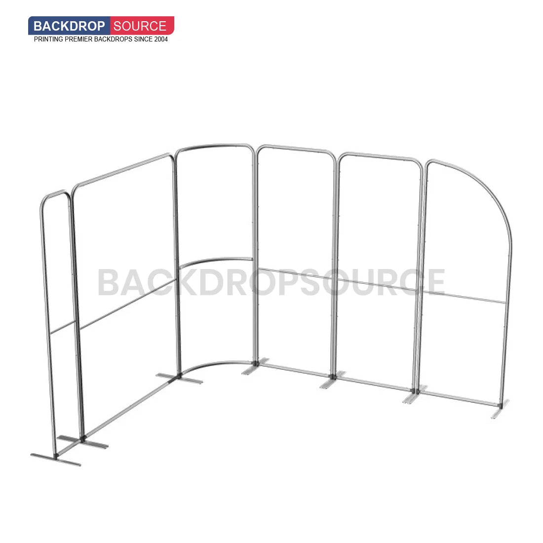 10x10 Magnetic Fabric Booth Wall with Modular Panels