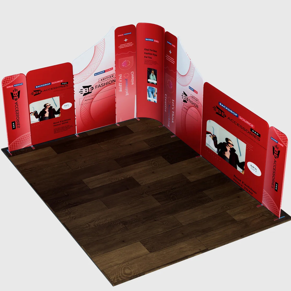 Magnetic Fabric Booth Display - Model 5 (13 x 13ft)